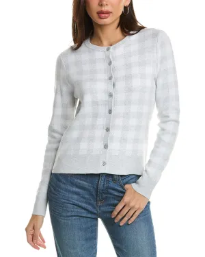 Forte Kaschmir Gingham Cardigan