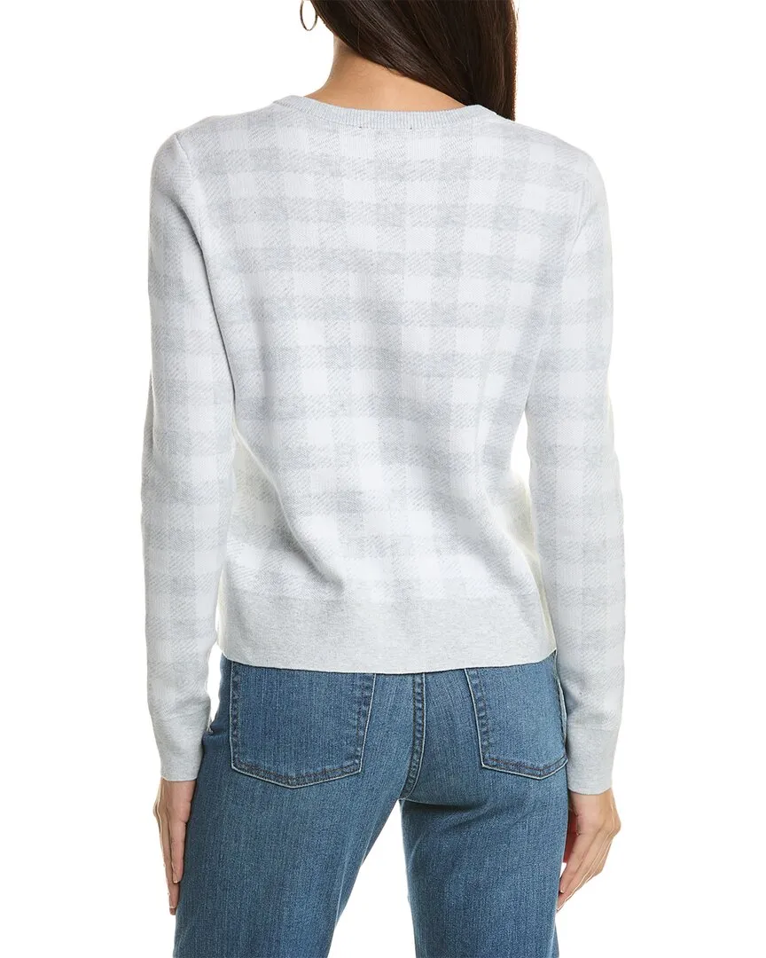 Forte Kaschmir Gingham Cardigan