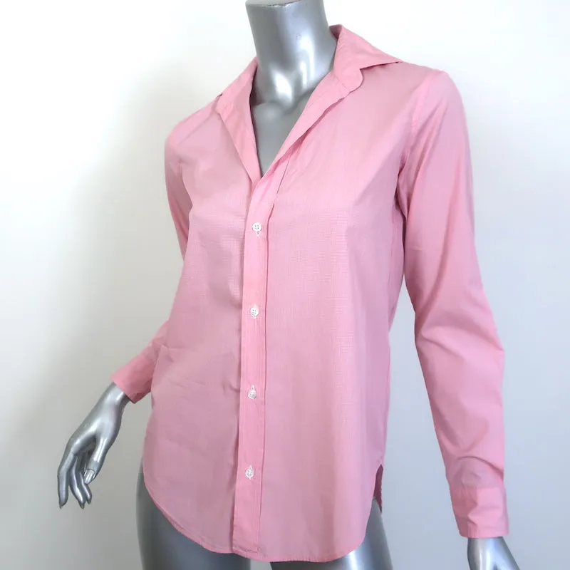 Frank & Eileen Frank Hemd Pink Mikrokaro Baumwolle Größe Extra Extra Klein