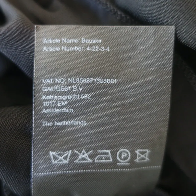 GAUGE81 Bauska Draped Cowl Neck Bodysuit Schwarz Jersey Größe Medium NEU
