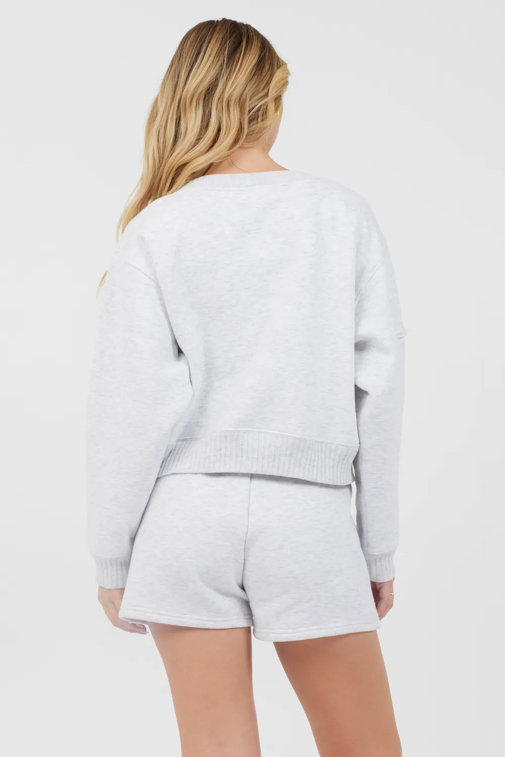 Grauer Eiszapfen Essential Fleece Crewneck