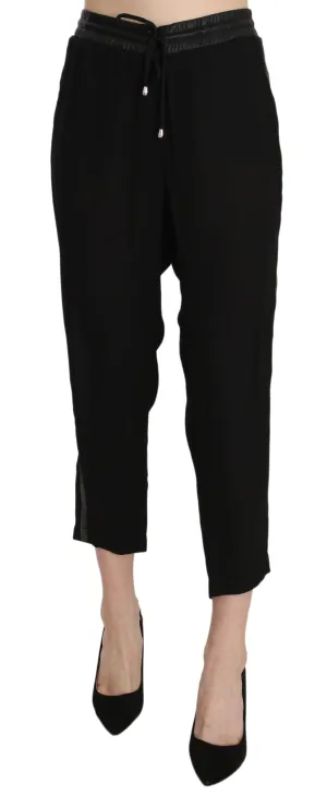 Guess Polyester High-Waist-Cropped-Hose Damen