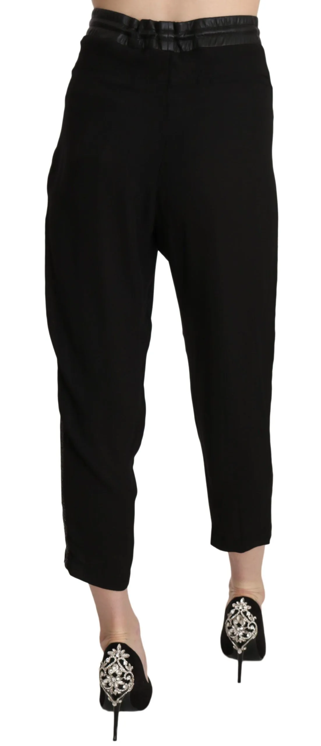 Guess Polyester High-Waist-Cropped-Hose Damen