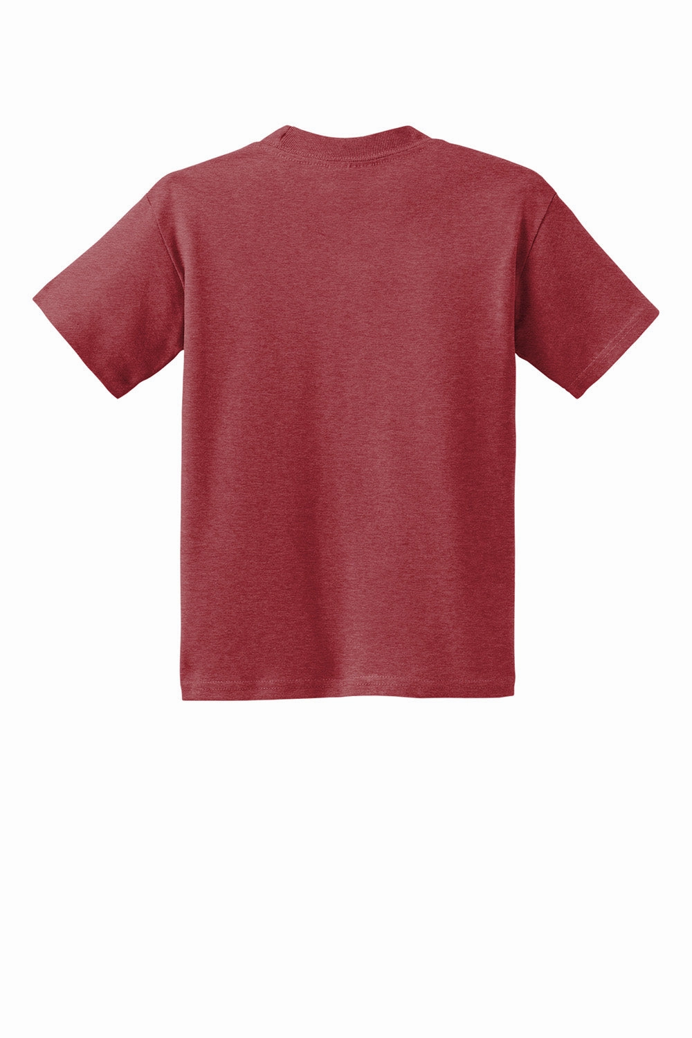 Hanes Youth EcoSmart Kurzarm-Rundhals-T-Shirt - Heather Rot