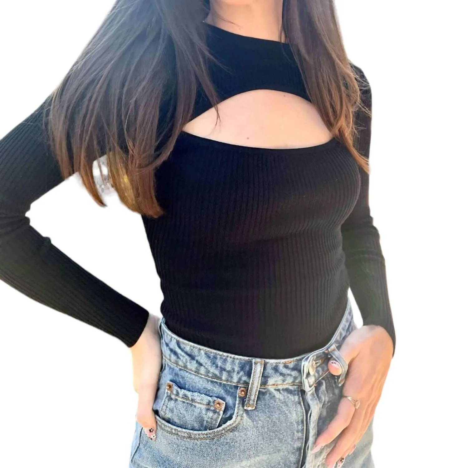 Hier Für Eine Gute Zeit Bodysuit In Schwarz