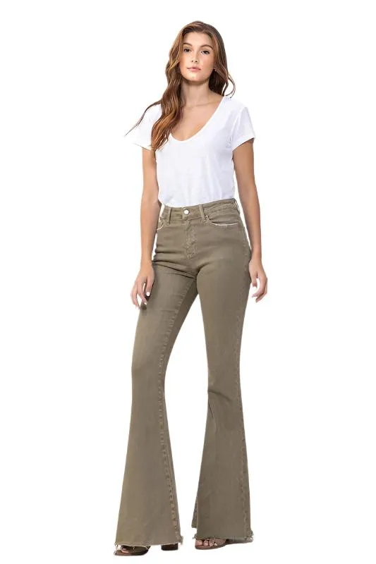 High Rise Super Flare Jeans VERVET von Flying Monkey
