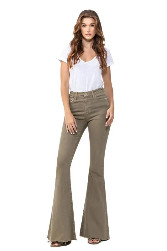 High Rise Super Flare Jeans VERVET von Flying Monkey
