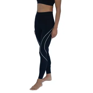 Hochtaillierende Formende Leggings In Schwarz-Birke