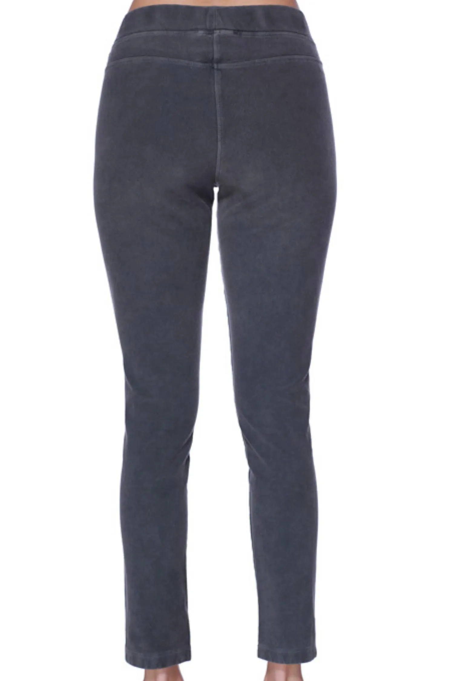 Graue High-Waist-Leggings