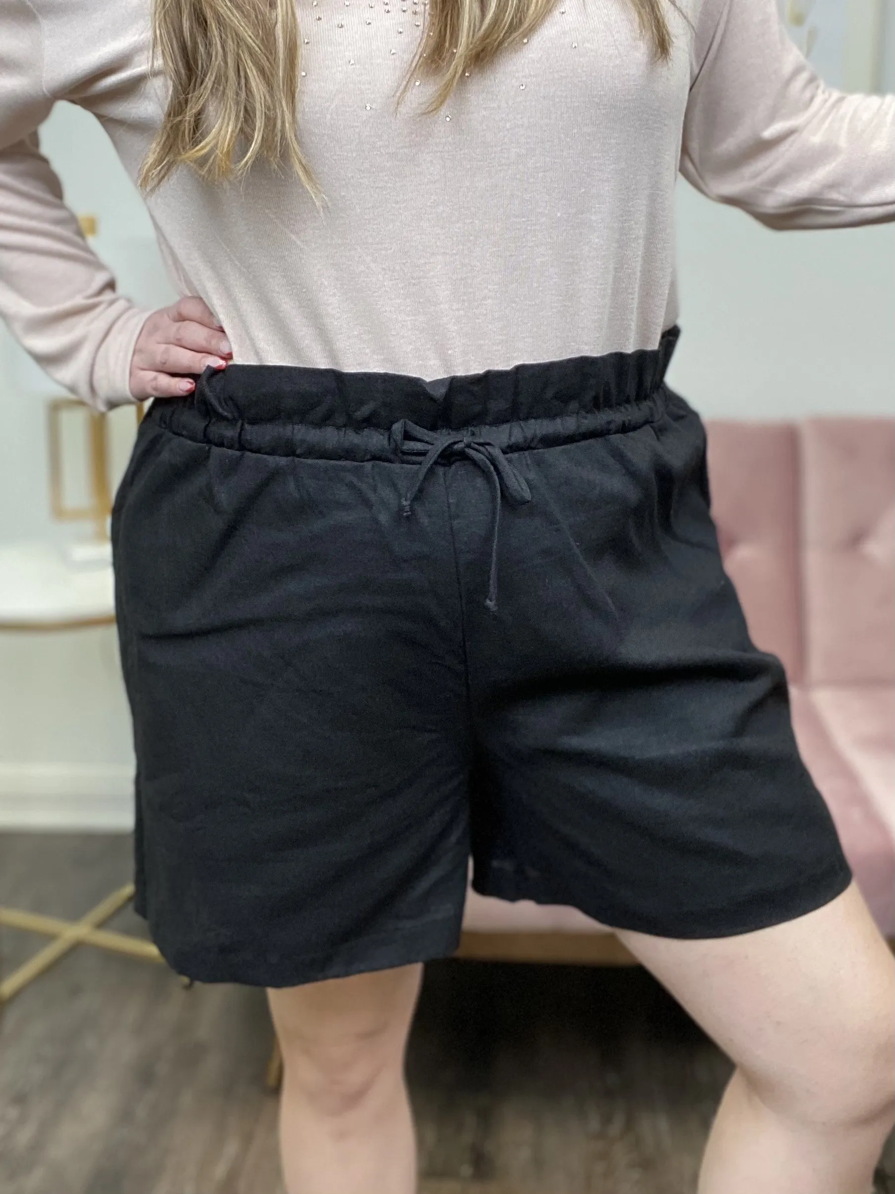 I Feel Good Damen-Shorts mit Frontbindung