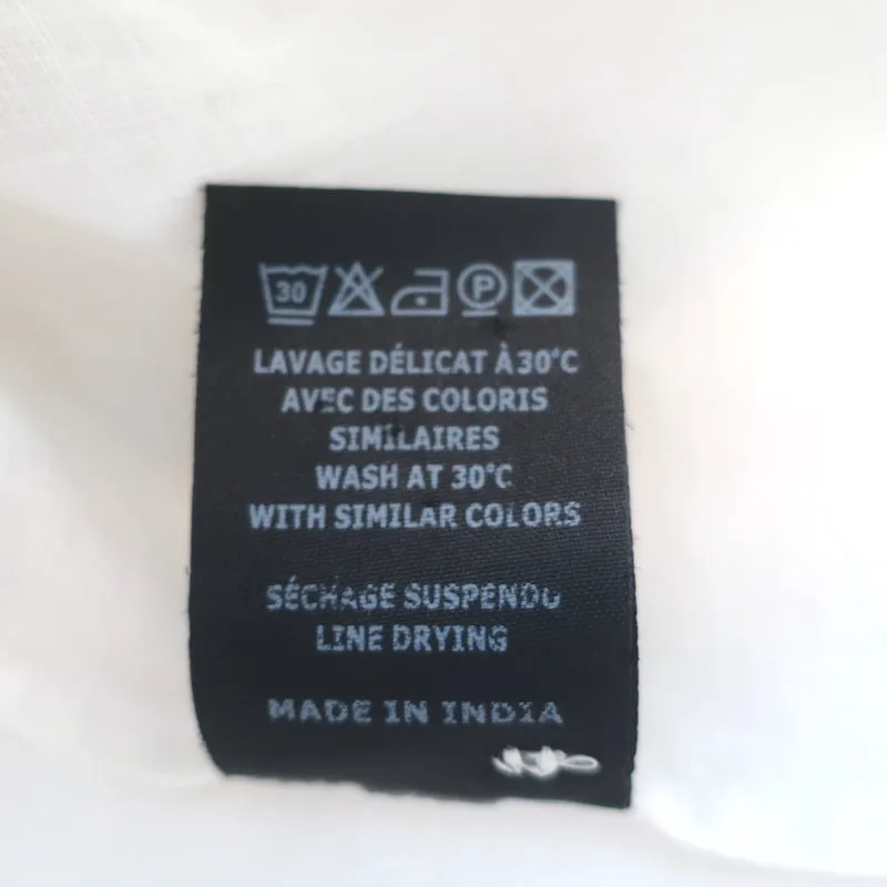 Isabel Marant Etoile Daloa Bluse mit Kragen in Cremefarbenem Leinen Größe 38 Langarmtop