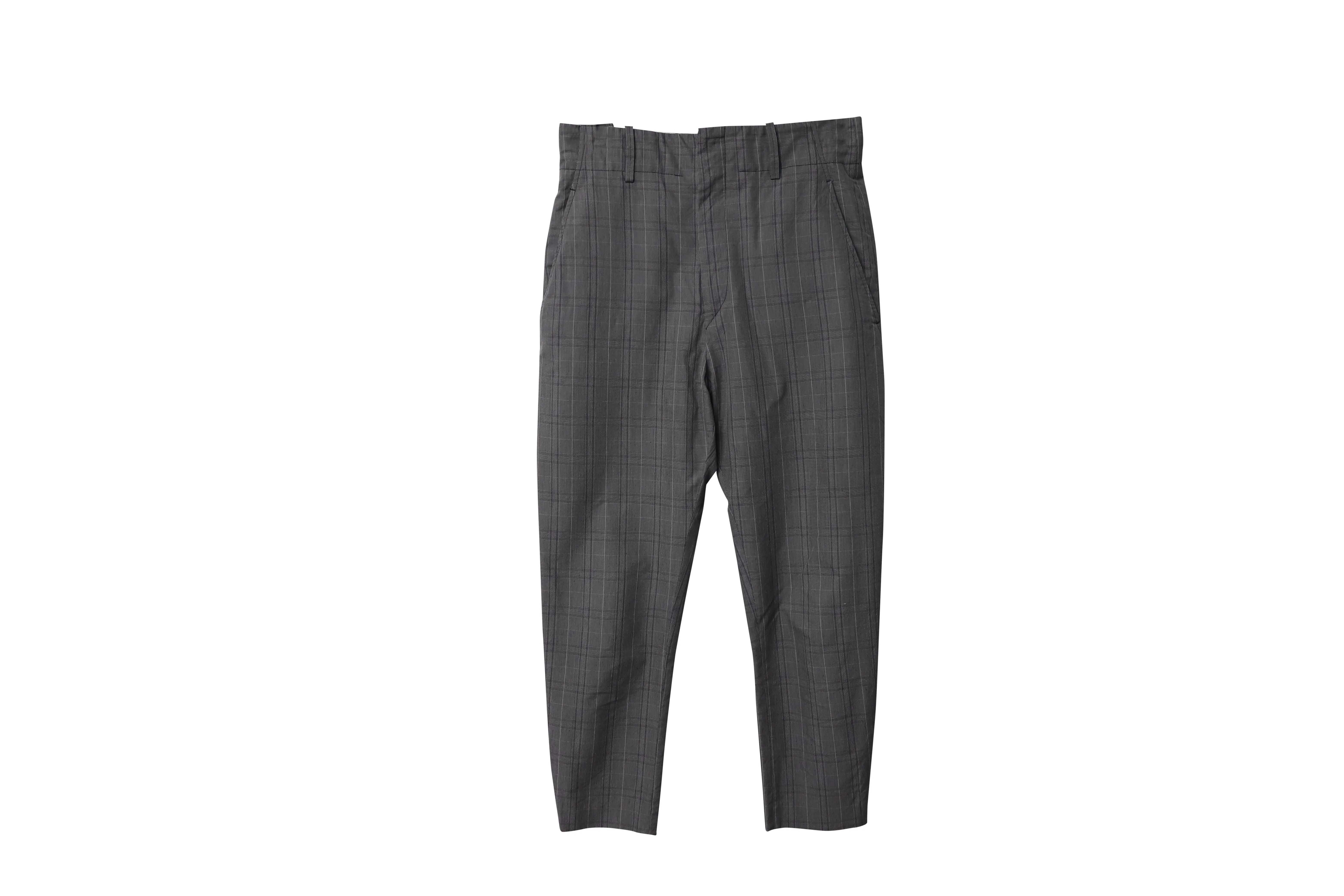 Isabel Marant Etoile Noah Check Slim Hose in Grau Baumwolle