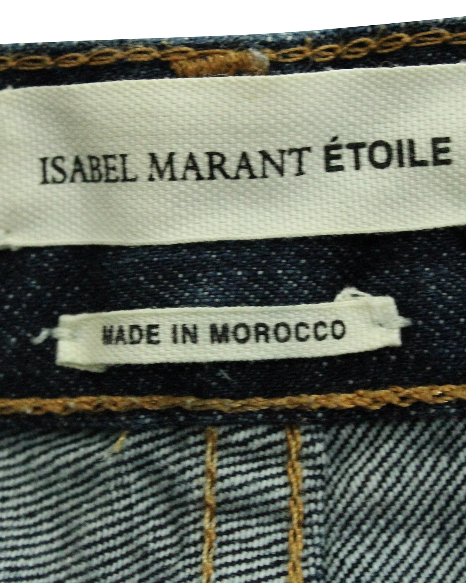 Isabel Marant Gerade Bein Hose in Blauem Baumwoll-Denim