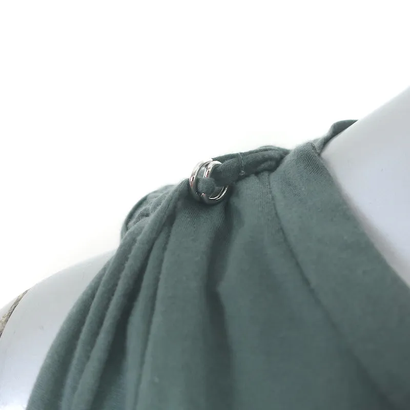 Isabel Marant Trägerbindungs-Tanktop Gräulich Grün Baumwolle Größe 38