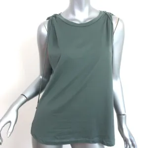 Isabel Marant Trägerbindungs-Tanktop Gräulich Grün Baumwolle Größe 38