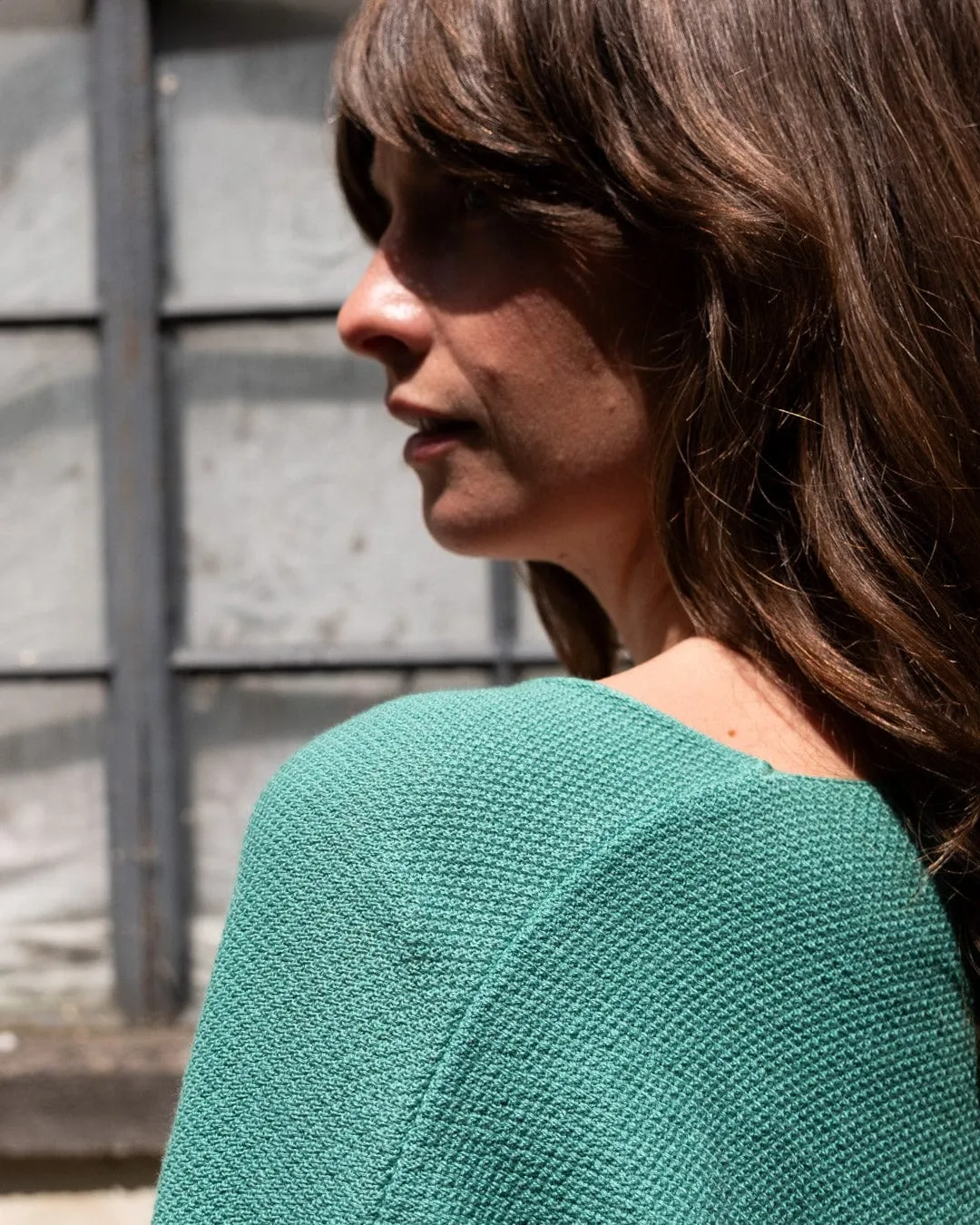Jody Damen Baumwoll-Lockerer Pullover | Minze