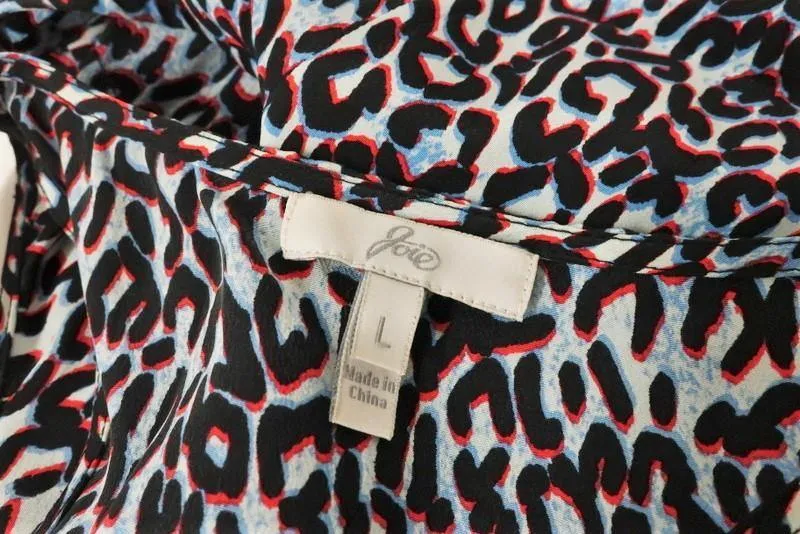 Joie Tanktop Drew B Elektrischer Leopardenprint Seide Größe Large Racerback Bluse