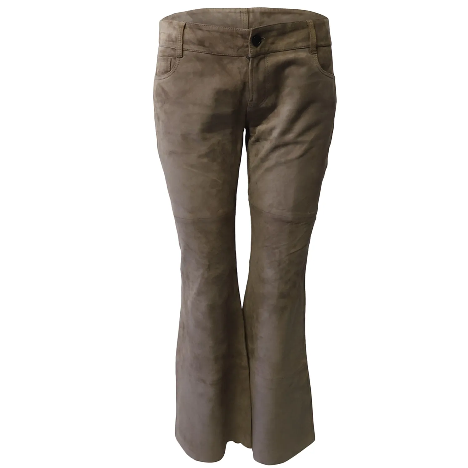 Joseph Suede Schlaghose in Braunem Lammleder