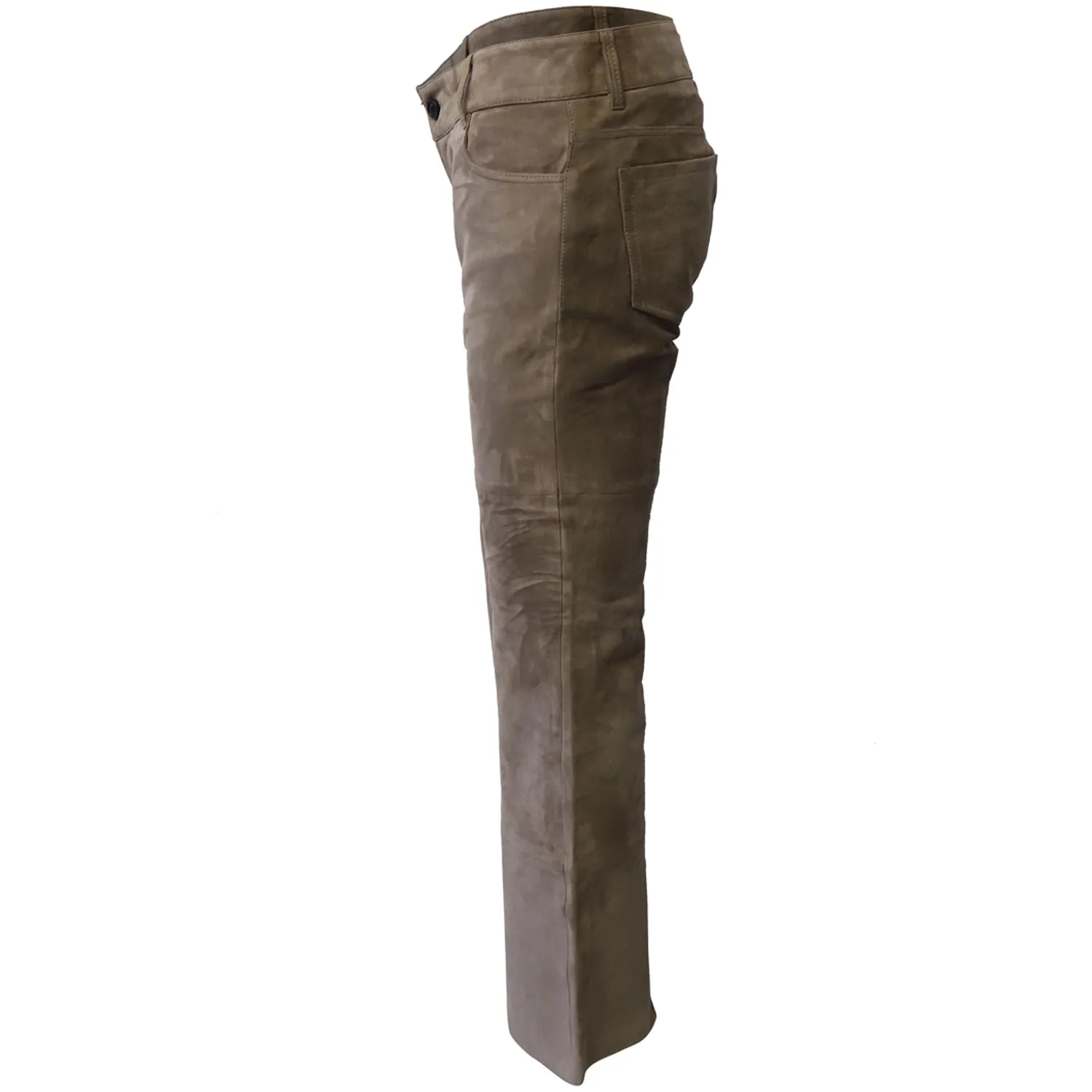 Joseph Suede Schlaghose in Braunem Lammleder