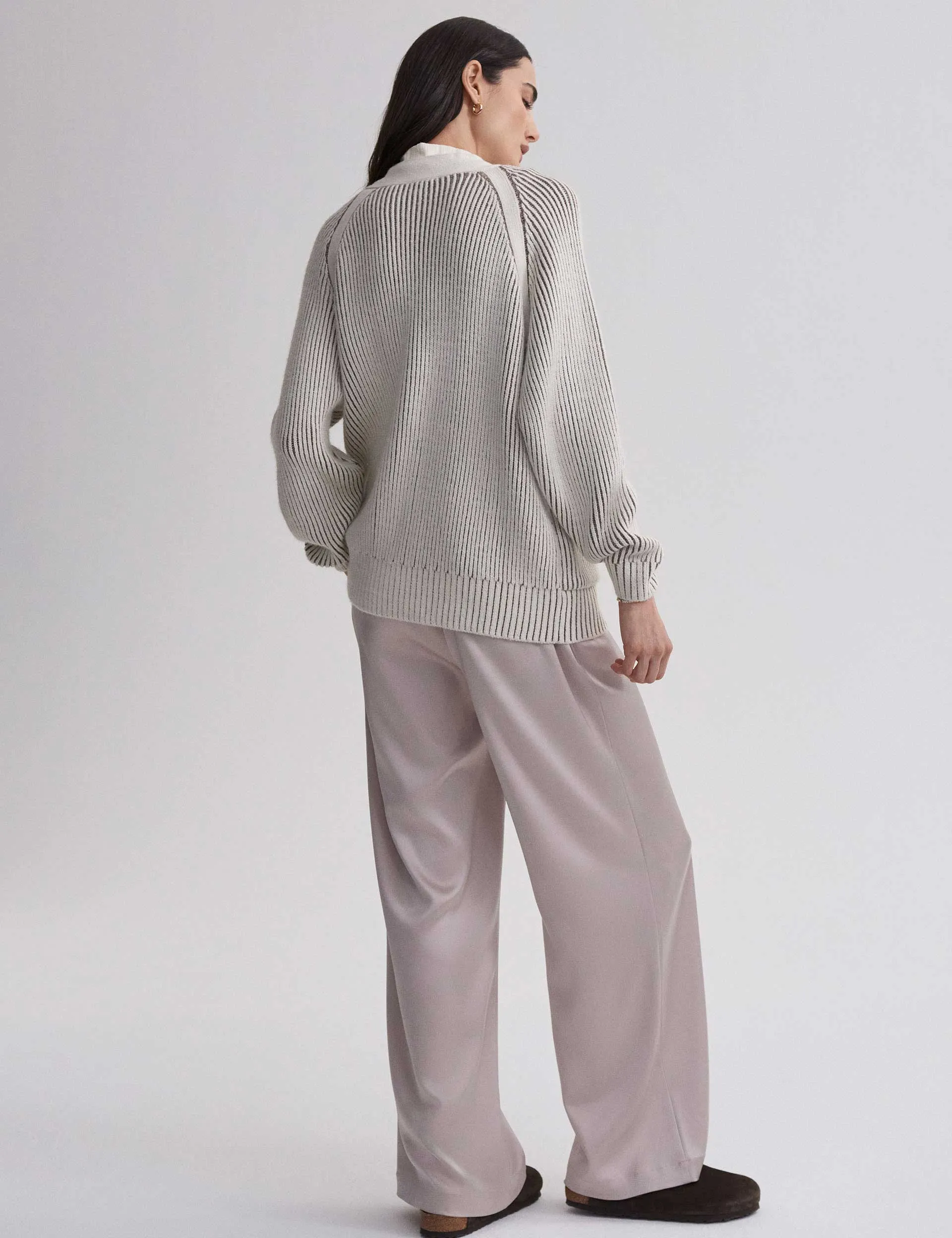 Jude Plated Cardigan - Birke