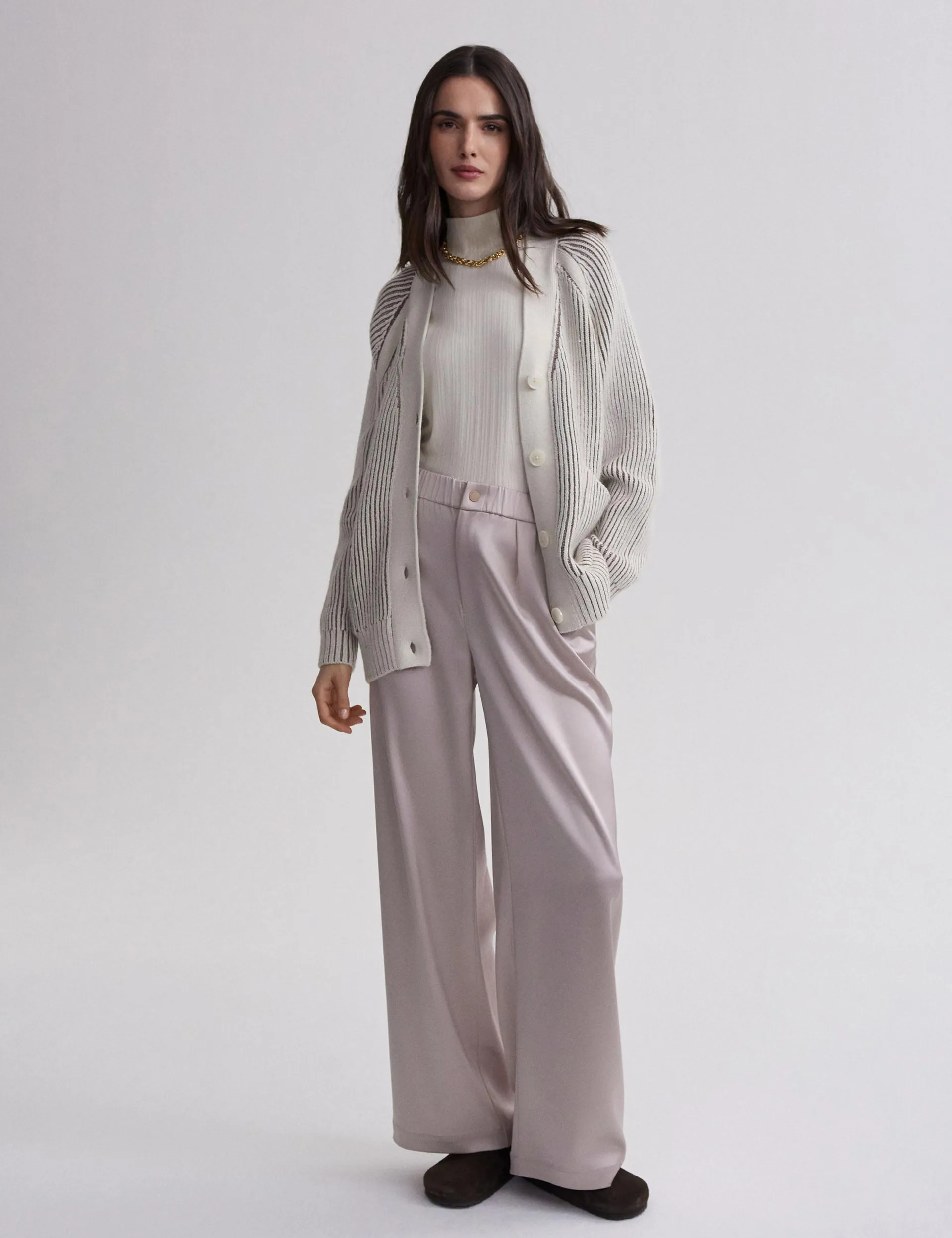 Jude Plated Cardigan - Birke