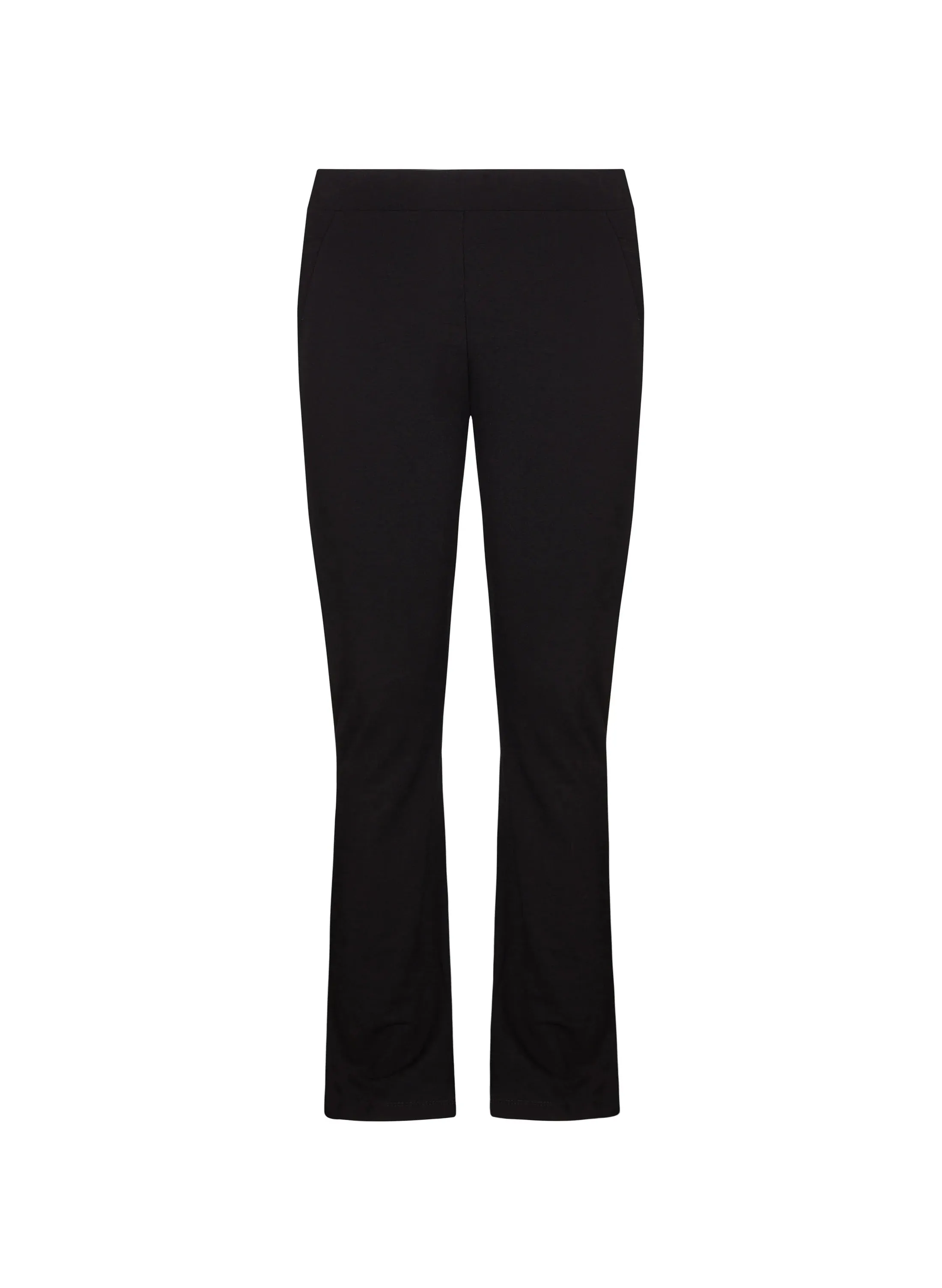 Kimberley LENZING™ ECOVERO™ Jersey Kick-Flare Leggings | Kaviar Schwarz