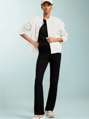 Kimberley LENZING™ ECOVERO™ Jersey Kick-Flare Leggings | Kaviar Schwarz