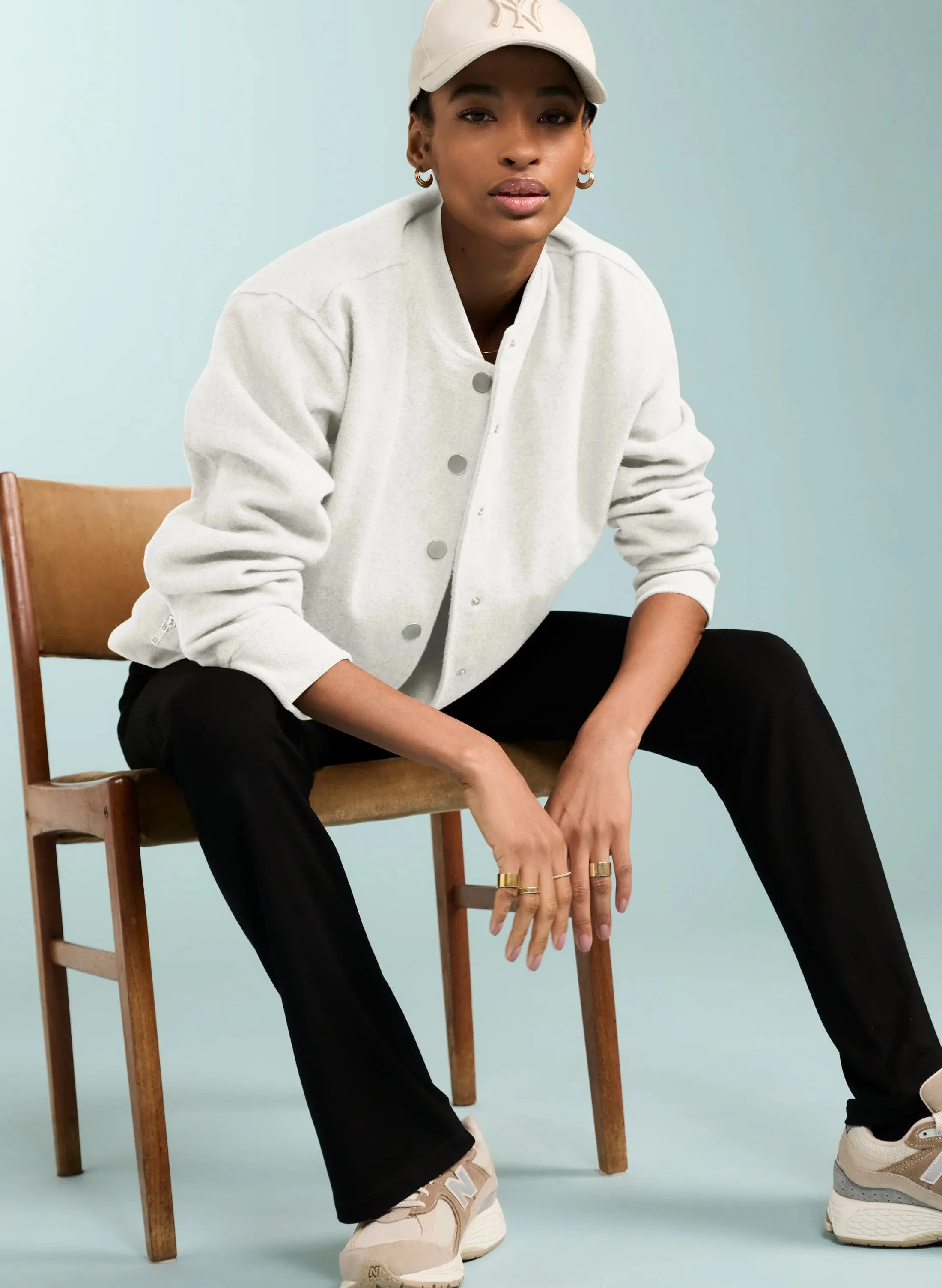 Kimberley LENZING™ ECOVERO™ Jersey Kick-Flare Leggings | Kaviar Schwarz