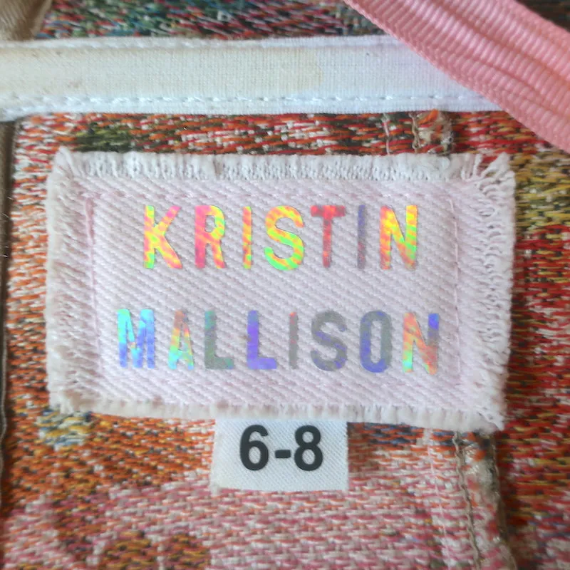Kristin Mallison Blumen-Tapisserie Korsett-Top Mehrfarbig Größe 6-8