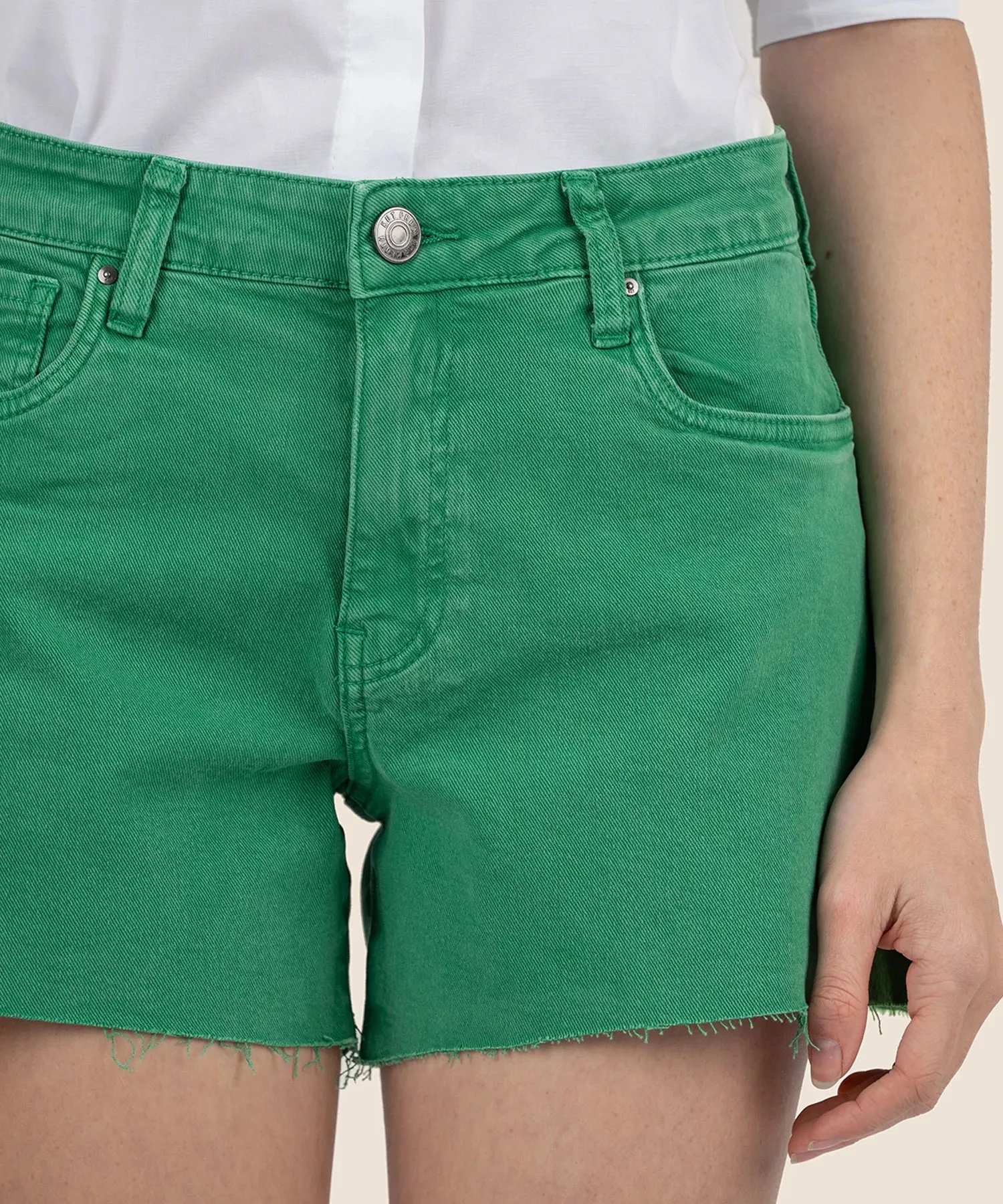 Kut From the Kloth Jane High-Waist Shorts - Grün