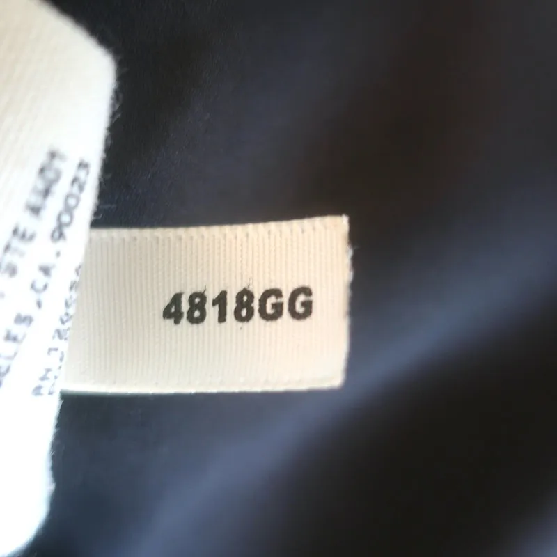 L'Agence Desa Pussy Bow Bluse Schwarz Seide Größe Small Rüschenärmeliges Oberteil