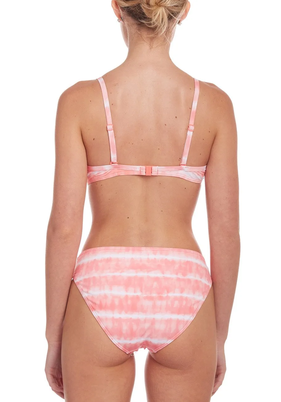 LASCANA Damen Tie Dye Klassischer Bikini-Badeanzug Unterteil