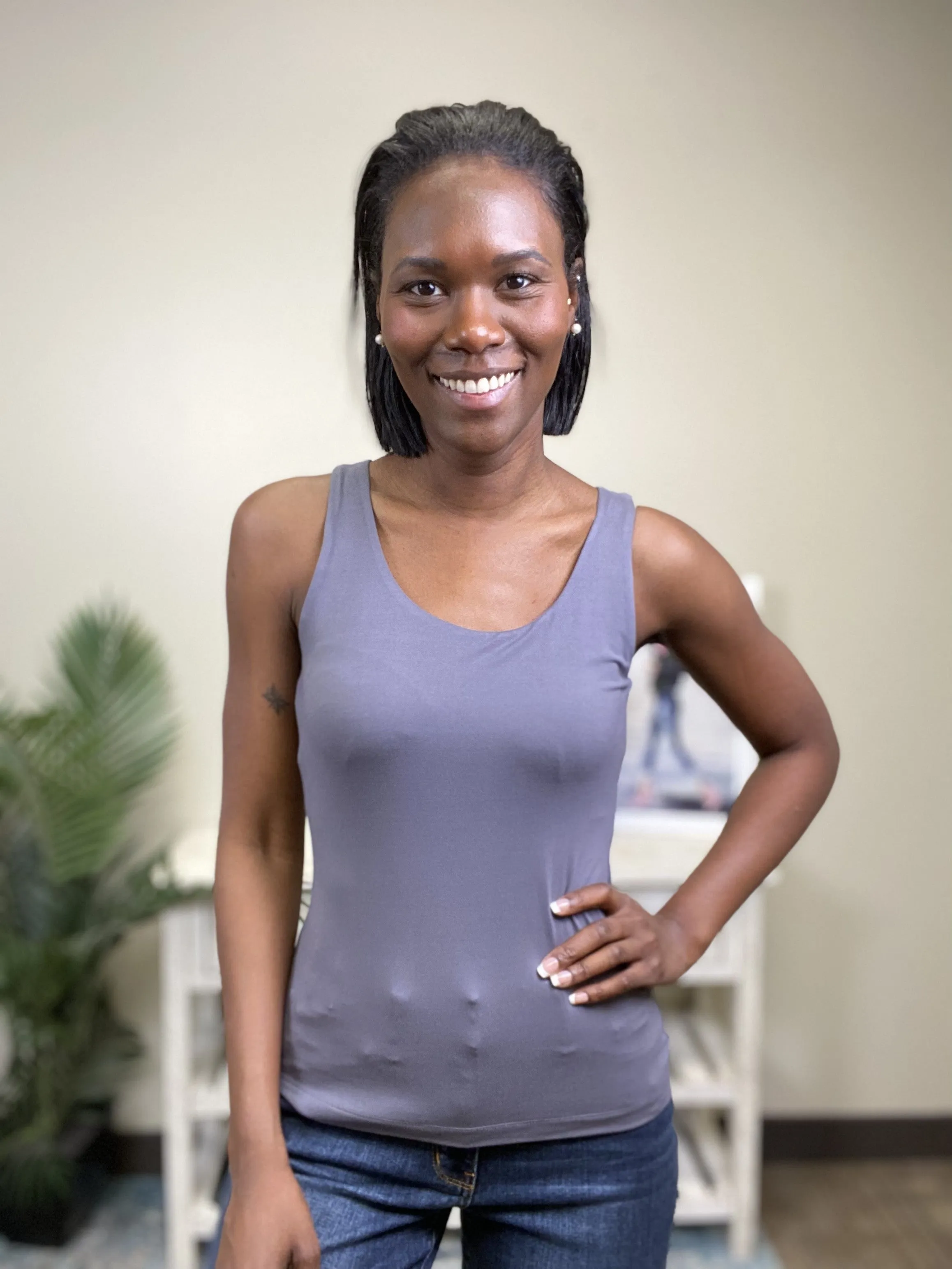 Level Up Damen Sportliches Tanktop