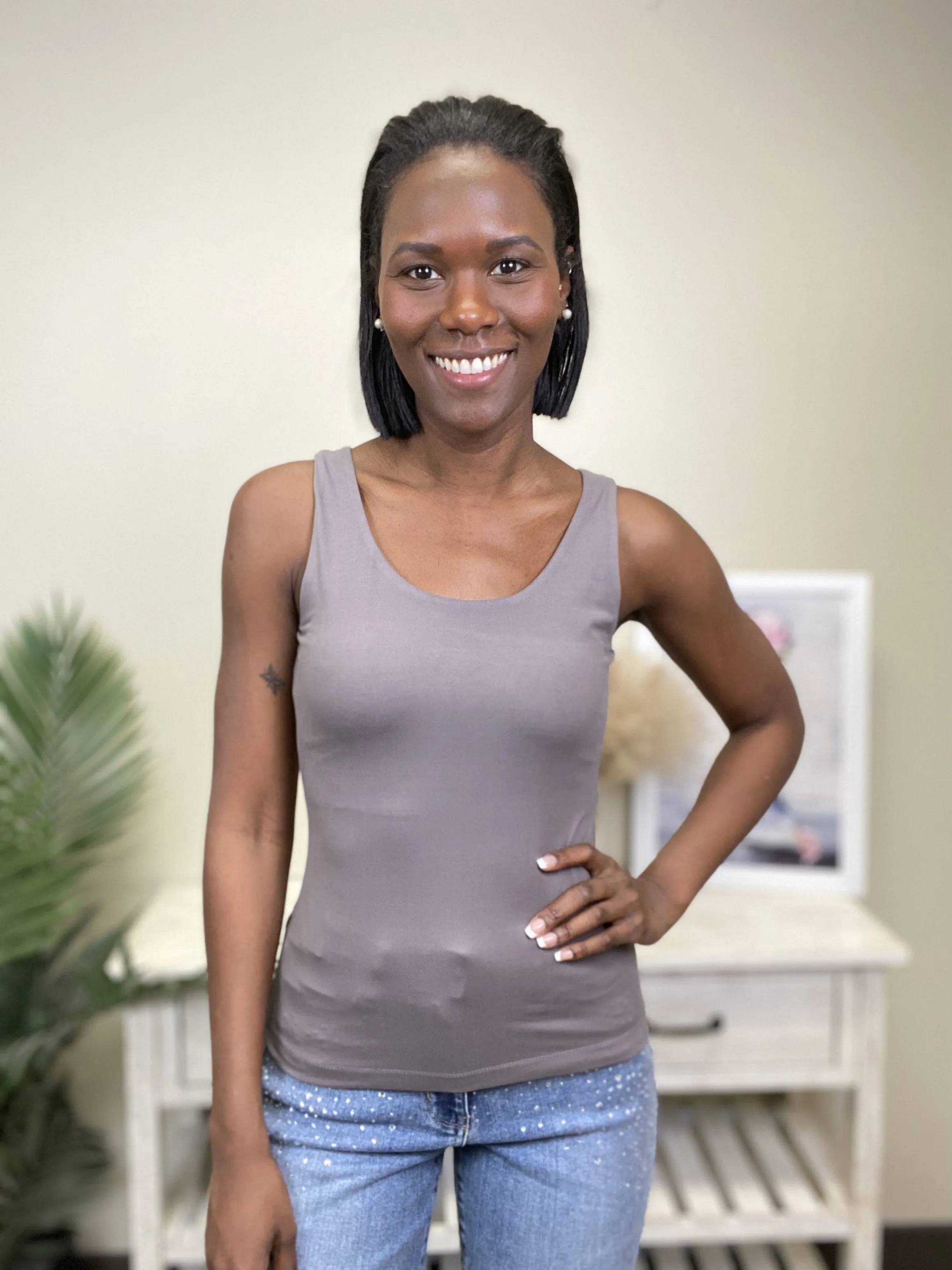 Level Up Damen Sportliches Tanktop