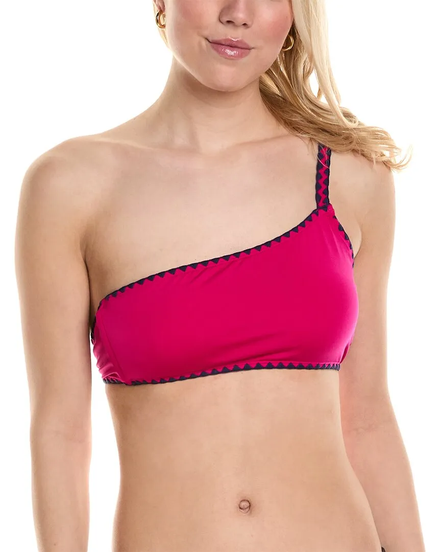 Lucky Brand Asymmetrisches Bralette-Bikini-Oberteil