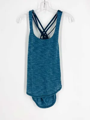 Lululemon Athletica Größe 4 Buntgräuliches Criss-Cross Top - Ärmellos