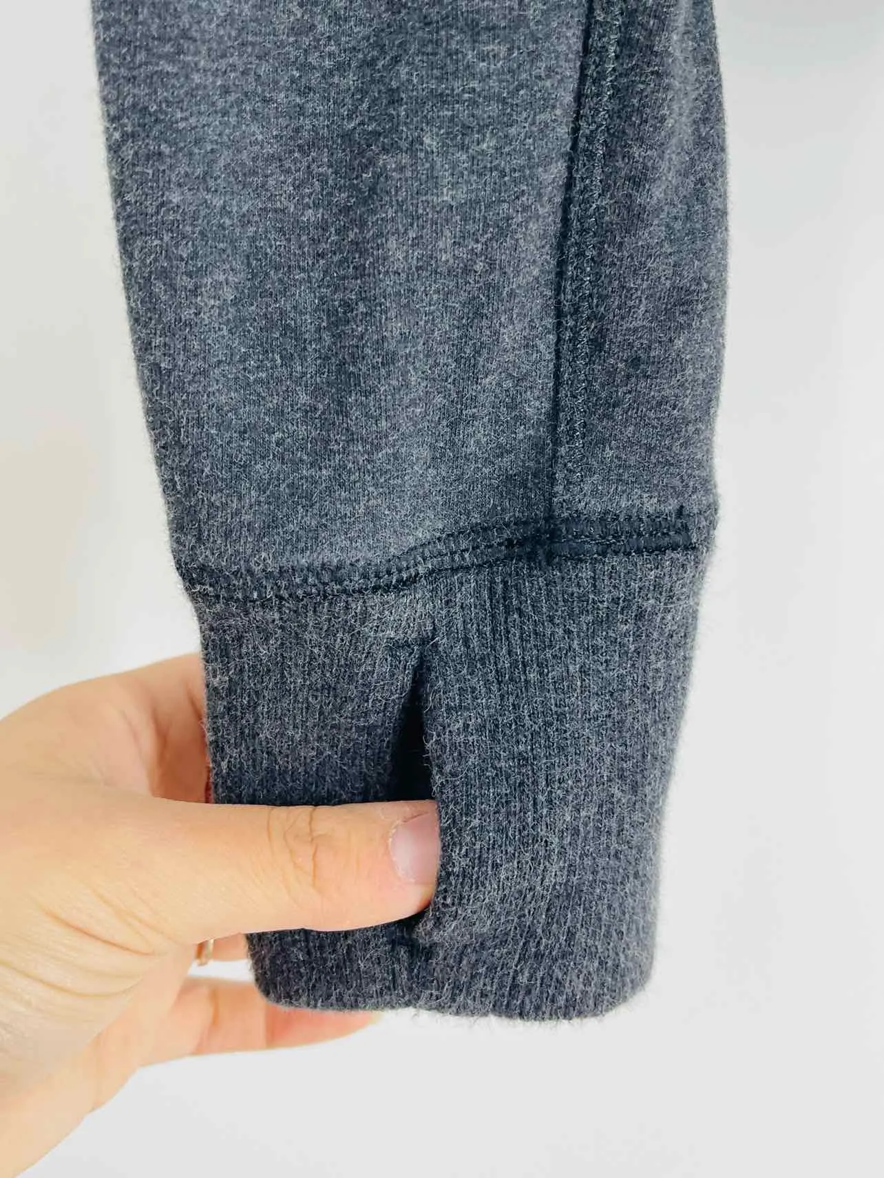 Lululemon Athletica Größe S ? Kapuzejacke mit Abnähern in meliertem Anthrazit