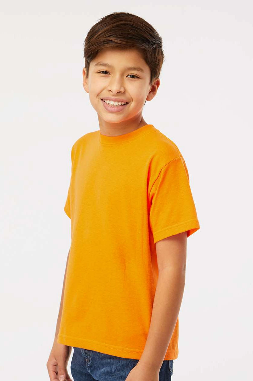 M&O Youth Gold Soft Touch Short Sleeve Crewneck T-Shirt - Safety Orange