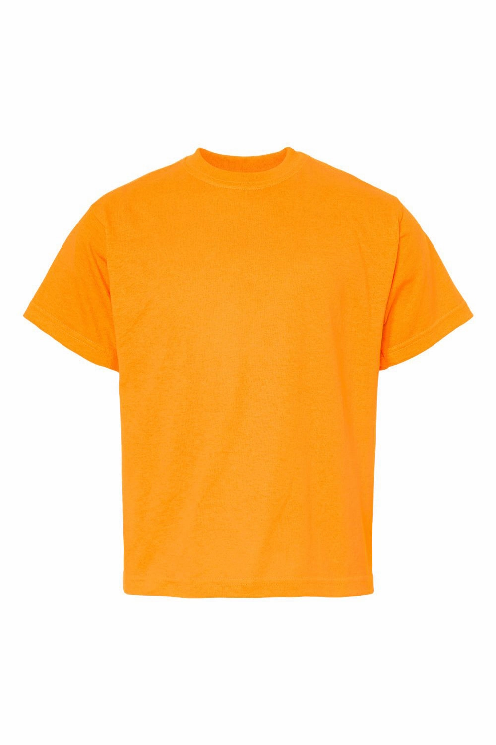 M&O Youth Gold Soft Touch Short Sleeve Crewneck T-Shirt - Safety Orange