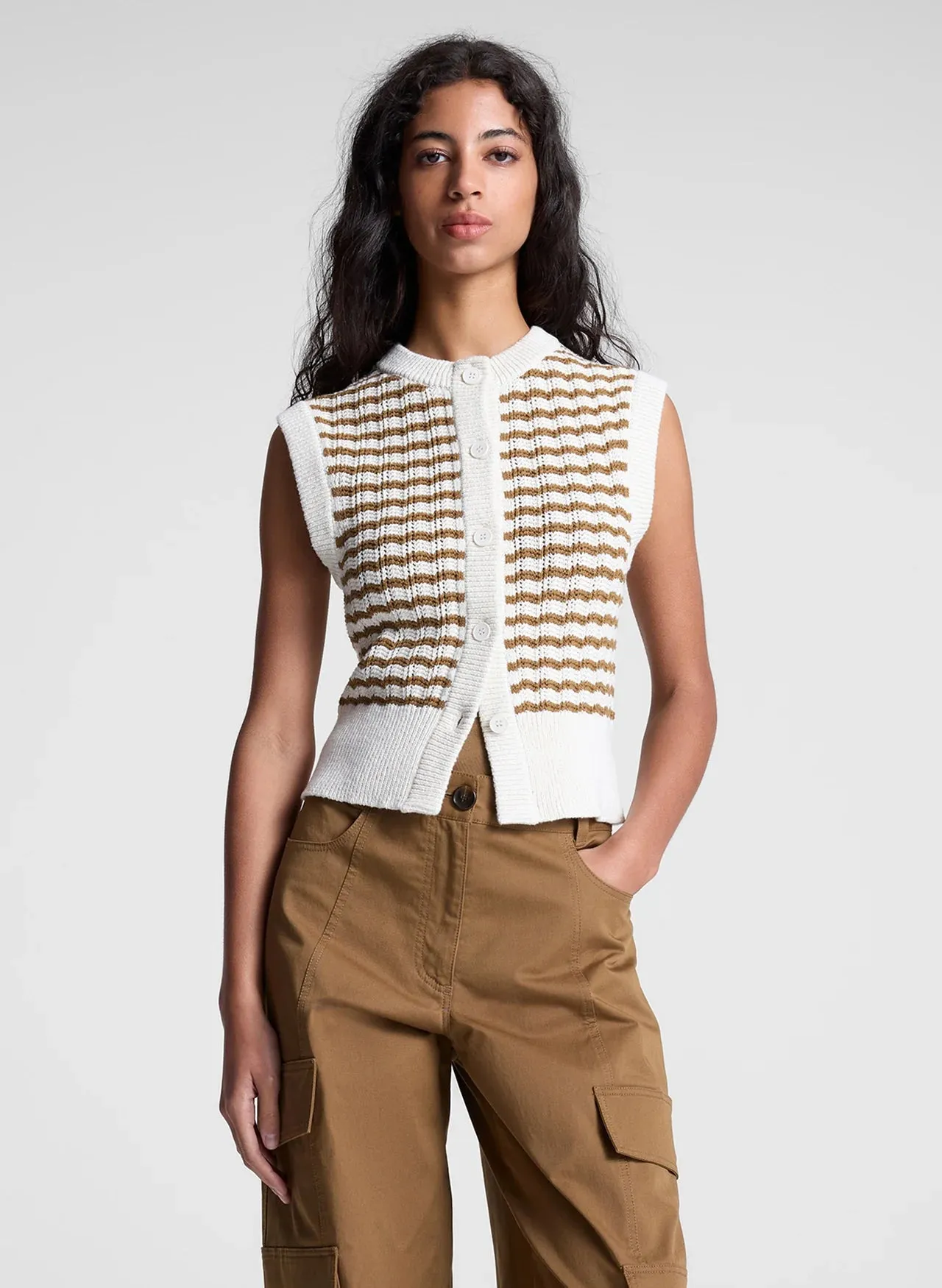 Margo Gestreiftes Strickoberteil