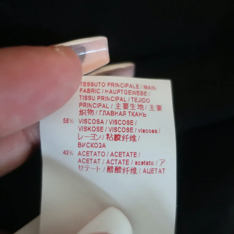 Marni Tunika mit Kristallverzierungen Schwarz Krepp Größe 42 Langarmbluse