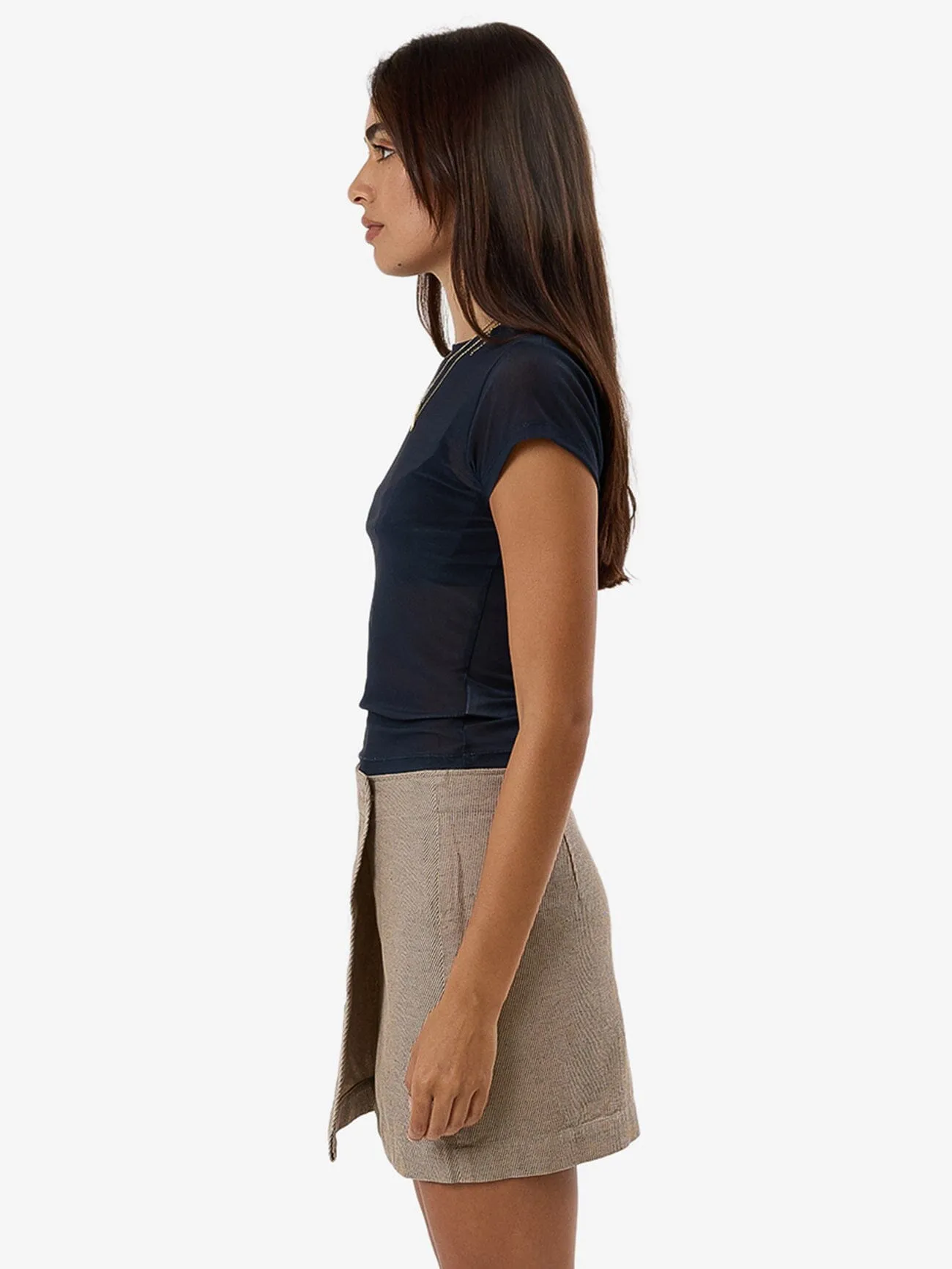 Mesh Club T-Shirt - Oxford Blau
