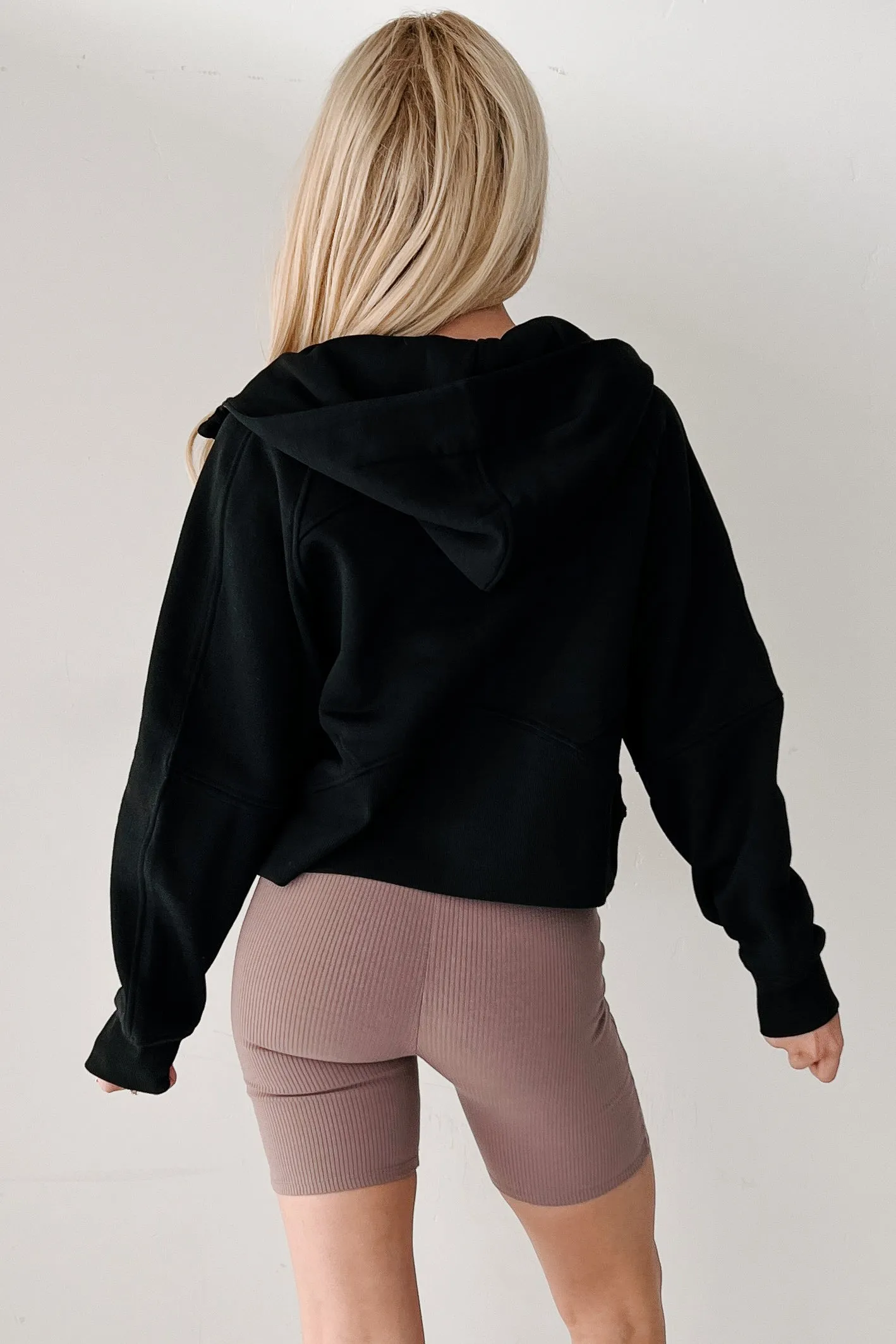 Miles Ahead Zip-Up Hoodie (Schwarz)