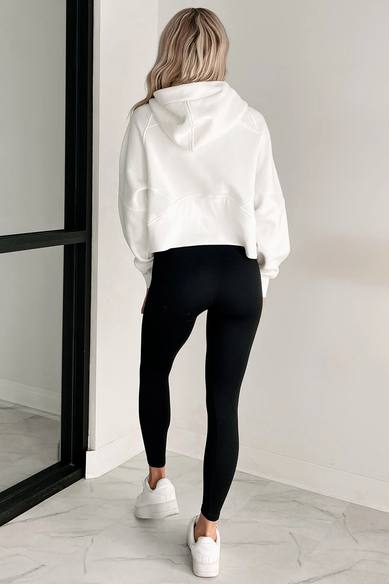 Miles Ahead Zip-Up Hoodie (Off White)