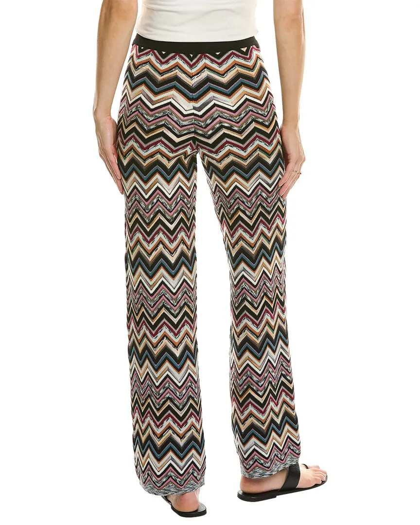 Missoni Zickzack-Hose aus Wollmischgewebe