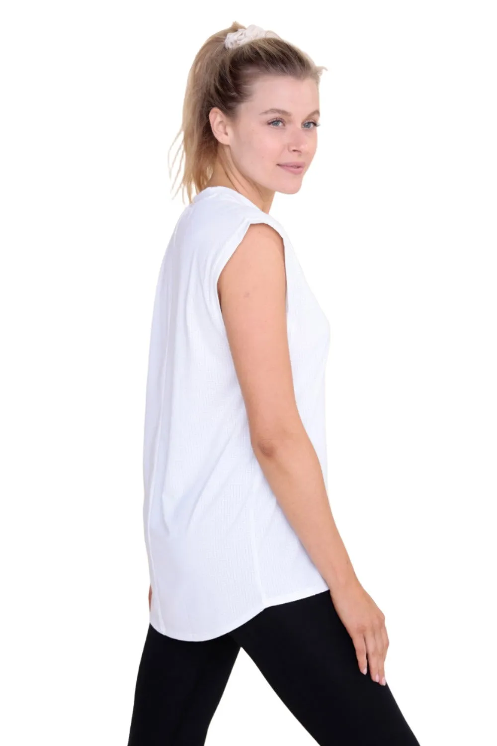Mono B Schachbrettmuster Mesh Tanktop AT-B0422