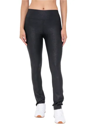 Mono B Kunstleder-Folien-Bootcut-Legging BP640