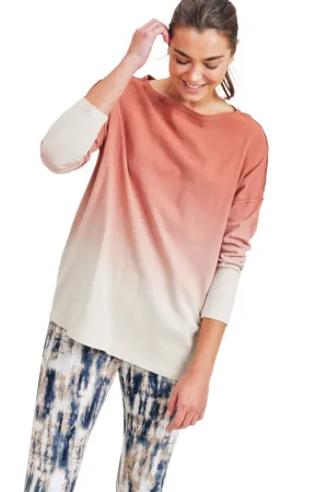 Mono B Ombre' Langarm-Baumwoll-T-Shirt KT11780