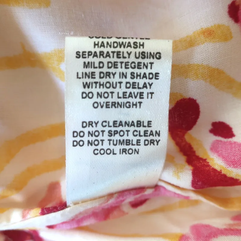 Natalie Martin Penny Bluse mit Krawattenverschluss Gelb Gedruckter Krepp Größe Extra Small NEU
