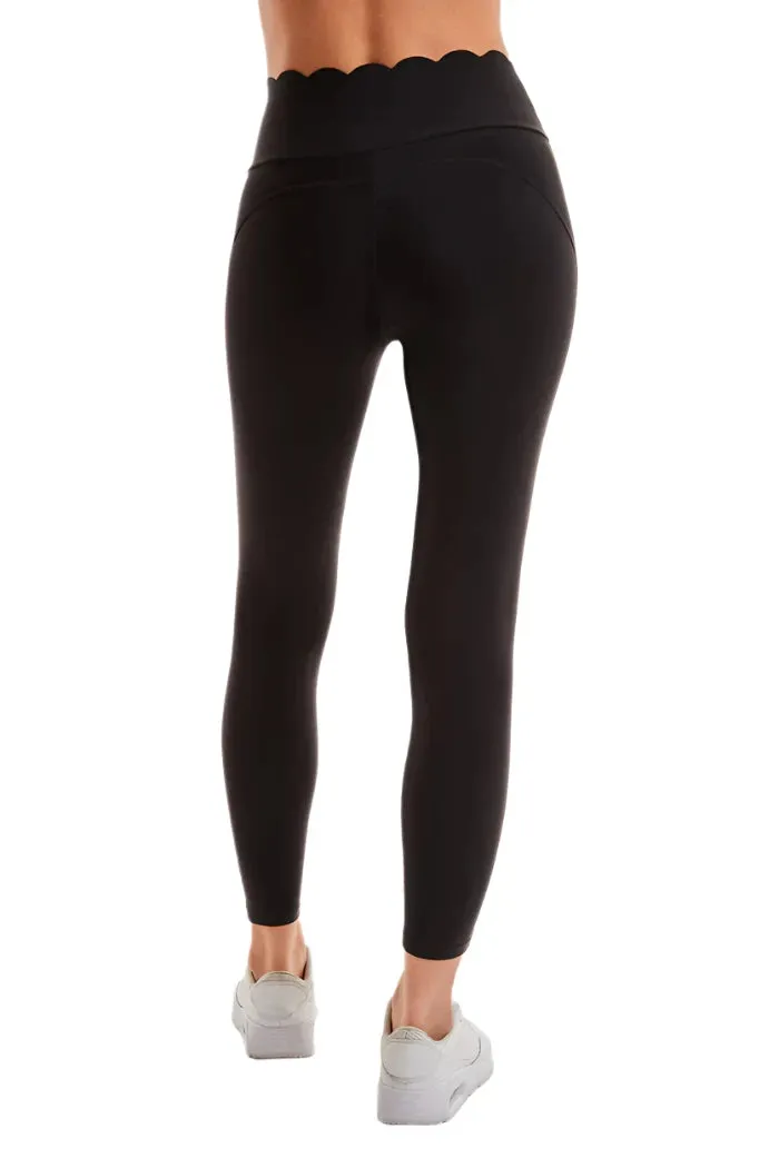 Noli Rüschenbund-Legging Schwarz